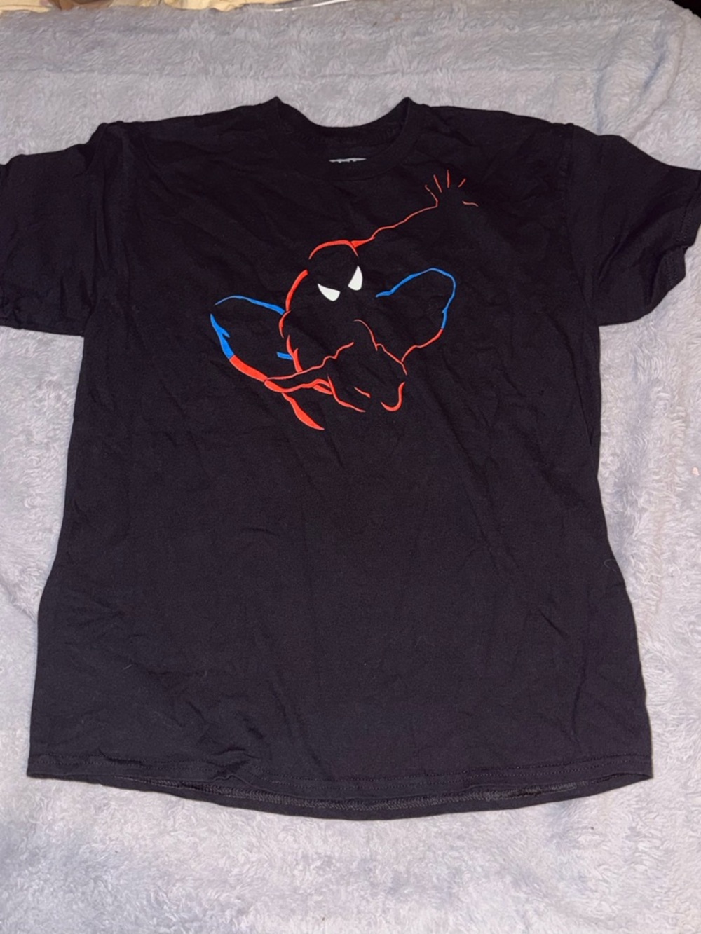 Marvel Black Logo Tee with White Print